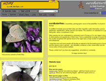 Tablet Screenshot of eurobutterflies.com
